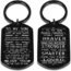 Jvvsci Dad Mom to Son Dog Tag I Want You to Believe Deep in Your Heart Inspirational Message Pendant Necklace Keychain Birthday Jewelry Gift for Boys Teen (son from mom necklace)