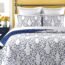 Quilt King Size Reversible 100% Cotton 3-Piece Beige Embroidery Pattern Elegant Quilt Set with Embroidered Decorative Shams Soft Bedspread&Coverlet Set-King