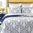 Quilt King Size Reversible 100% Cotton 3-Piece Beige Embroidery Pattern Elegant Quilt Set with Embroidered Decorative Shams Soft Bedspread&Coverlet Set-King