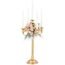 Romadedi Candelabra Gold Candle Stand: 28'' Tall 5-Branch Candlestick Holder for Wedding Centerpiece Decor Christmas Holiday Event Reception Decoration