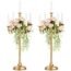 Romadedi Candelabra Gold Candle Stand: 28'' Tall 5-Branch Candlestick Holder for Wedding Centerpiece Decor Christmas Holiday Event Reception Decoration