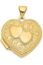 LIFETIME JEWELRY Antique Heart Locket Necklace That Holds Pictures 24k Gold Plated (Big Gold Locket with Chain)