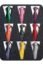Adulove Men's Necktie Classic Silk Tie Woven Jacquard Neck Ties 9 PCS