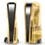 SIKEMAY PS5 Plates for Playstation 5 Disc Edition, PS5 Face Plates Cover Shell with Cooling Vents, ABS Hard Shockproof Protective Console PS5 Accessories Faceplate Skin Case (Gold)