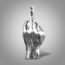 Blowind Black Polyresin Hand Gesture Desk Statues Finger Sculpture Decor - Black Personality Finger Gifts for Family and Friends (Personality-Black)…