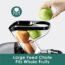 AUMATE Fretta Slow Masticating Juicer, Large Feed Chute Cold Press Juicers Machine for Whole Large Pieces of Fruit & Veggies, Anti-drip Design, Easy to Clean Juice Extractor, 2 Speed Mode, 200W(Red)