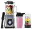 Smoothie Blender for Kitchen, Blender for Shakes and Smoothies, 750W Licuadora with 50 Oz Glass Jar, 2 Travel Bottles, BPA Free by ACOQOOS