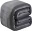 Soft Queen Size Blanket for Fall Winter Spring All Season Warm Fuzzy Microplush Lightweight Thermal Fleece Summer Autumn Blankets for Couch Bed Sofa,90x90 Inches,Dark Gray