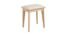 famobay Vanity Stool, Natural Wood Framed Dark Grey Fabric Padded Cushioned Makeup Seat with Solid Wood Legs, Comfortable Piano Natural darkgrey