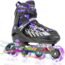 Sowume Adjustable Inline Skates for Girls and Boys, Roller Blades Skates with All Light Up Wheels, Patines para Mujer for Kids and Adults, Men and Women
