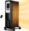 1500W Space Heater, 3S Fast Heating Electric Patio Heater, Outdoor Heaters with 4 Adjustable Modes, 90°Oscillation Outdoor Electric Heater, Portable Patio Heater with Overheat & Tip-over Protection