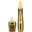 Sperry Instruments GFI6302 GFCI Outlet / Receptacle Tester, Standard 120V AC Outlets, 7 Visual Indication / Wiring Legend, Home & Professional Use, Yellow & Black