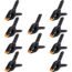 EQUIPTZ Spring Clamps Heavy Duty, 4-Pack 6-inch Large Plastic Clamps for Crafts with 3-Inch Jaw Opening, Backdrop Clips Clamps with Extra Wide Jaws & Strong Clamp Force for a Smooth DIY Experience