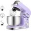 Kitchen in the box Stand Mixer,3.2Qt Small Electric Food Mixer,6 Speeds Portable Lightweight Kitchen Mixer for Daily Use with Egg Whisk,Dough Hook,Flat Beater (Blue)