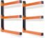 Stormann Lumber Storage, Wood Organizer, Wall Mounted Metal Rack with 3 Level, Pack of 2.