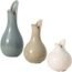 Sullivans Ceramic Vase Set- 3 Small Vases, Modern Farmhouse Home Décor Accents; Living Room Décor, Boho Vases for Room Décor, Entryway, Bookshelf, Mantel, Centerpieces, Shelf Décor- Off-White (CM2333)