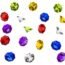 Super Z Outlet Acrylic Colorful Round Treasure Gemstones for Table Scatter, Vase Fillers, Event, Wedding, Arts & Crafts, Birthday Decorations Favor (12 Pieces) (Assorted)
