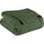 SUPERIOR Full/Queen Blanket 100% Cotton, for All Season, Diamond Design, Chocolate