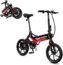 Swagtron Swagcycle EB-7 Elite Plus Folding Electric Bike with Removable Battery, Orange/Black, 16