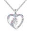 Unicorn Necklace for Little Girls Magical Heart Pendant Necklaces Girls Jewelry Birthday Christmas Valentines Day Back to School Gifts for Girls Daughter Granddaughter Niece