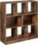 VASAGLE Bookcase, 5-Tier Bookshelf, Display Shelf and Room Divider, Freestanding Decorative Storage Shelving, Rustic Brown ULBC62BX