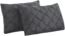 Vaulia Lightweight Soft Microfiber Pillow Shams, Well Crafted Pinch Pleat, King Size (20x36) Grey Color Set of 2