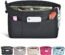 Vercord Premium Nylon Purse Organizer Tote Handbag Insert Organizers Bag in Bag Zipper 13 Pockets Black Small