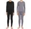 ViCherub Boys Thermal Underwear Set Long Johns for Kids thermals Top & Bottom Knit Base Layer Fleece Lined Winter Warm 2 Sets for Boy