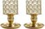 VINCIGANT Gold Crystal Candle Holders,3-Candle Candelabras,Mother's Day Dinning Room Table Centerpiece, Wedding Living Room Decorations,（Gifts Boxed）