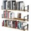 Wallniture Toledo Floating Bookshelf Set of 3, Wood Floating Shelves for Wall Storage, 36