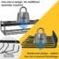 WASAIT Power Tool Organizer and Storage Rack Cordless Drill Tools Organizers Holder Garage Tool Storage Metal Wall Mounted for Handheld Power Tools Heavy Duty Floating Tool Shelf