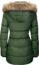 WenVen Women's Heavy Winter Coat Thicken Outerwear Long Hooded Puffer Jacket with Removable Hood(Beige,M)