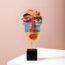 Wink - Handcrafted Statues Resin Abstract Sculpture for Home Decor Modern,Book Shelf TV Stand Decor,Living Room Decor,Dining Room Table,Bedroom, Office Desktop, Cabinets Decorative Ornaments
