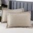 WINLIFE 100 Cotton Quilted Pillow Sham Floral Printed Pillow Cover Sage Green, Standard Size, 20 x 26 Inch