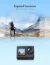 WOLFANG GA200 Action Camera 4K 24MP Waterproof 40M Underwater Camera EIS Stabilization WiFi Adjustable Wide Angle Helmet Camera (Charger, 2 Batteries, Remote Control and Accessory Kit)