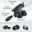 ZIKZOK 75 Inch Camera/Camcorder Tripod, Lightweight Travel Aluminum Cell Phone Video Tripod for DSLR/SLR/DV/GoPro/iPhone with Bag (Weight 2.8Lbs/Load 11Lbs)
