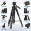 ZIKZOK 75 Inch Camera/Camcorder Tripod, Lightweight Travel Aluminum Cell Phone Video Tripod for DSLR/SLR/DV/GoPro/iPhone with Bag (Weight 2.8Lbs/Load 11Lbs)