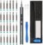 AMIR Electric Screwdriver Cordless, Rechargeable Power Screwdrivers Set, Portable Automatic Home Repair Tool Kit with LED Lights and USB Cable
