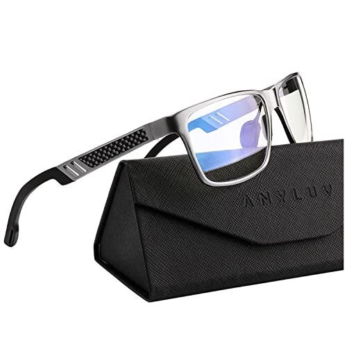 ANYLUV Gafas de bloqueo de luz azul para hombre