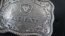 Ariat Men's Scalloped Rectangular Filigree Buckle Belt, Silver, One Size