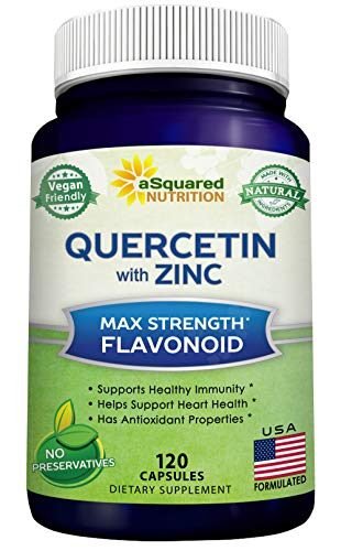 aSquared Nutrition Quercetina 1000 mg con suplemento de zinc