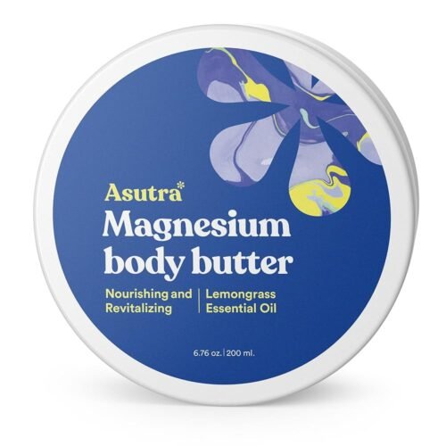 ASUTRA Loción de mantequilla corporal de magnesio | Crema hidratante natural