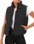 AUTOMET Puffer Vest Women Sleeveless Winter Outerwear Warm Puffer Lightweight Fashion Stand-up Collar Down Vest with Pockets