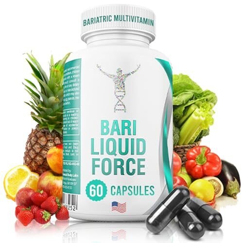 Multivitamínico bariátrico con hierro, cápsulas de gel rellenas de líquido para una rápida absorción