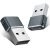 Basesailor – Adaptador USB C hembra a USB macho (2 paquetes)