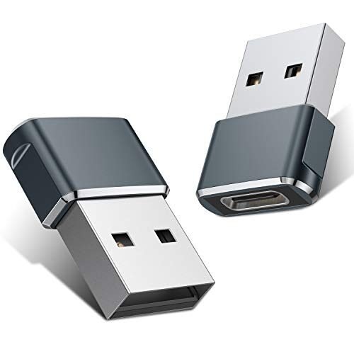 Basesailor – Adaptador USB C hembra a USB macho (2 paquetes)