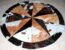 Cowhides Rug Leather Star Cow Hide Patchwork Area Round Carpet 40'' Brown Light