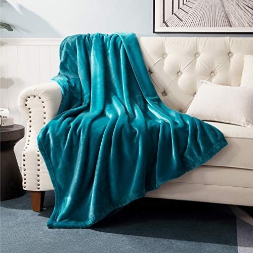 Bedsure – Manta de franela de colores sólidos