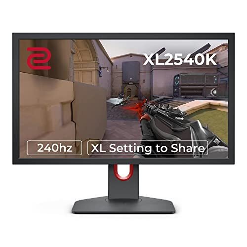 BenQ ZOWIE XL2540K Monitor de juegos de 24.5 pulgadas y 240 Hz, 1080P 1 ms