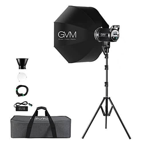 GVM – Luz de video LED bicolor, iluminación de fotografía de 200 W con soporte Bowens